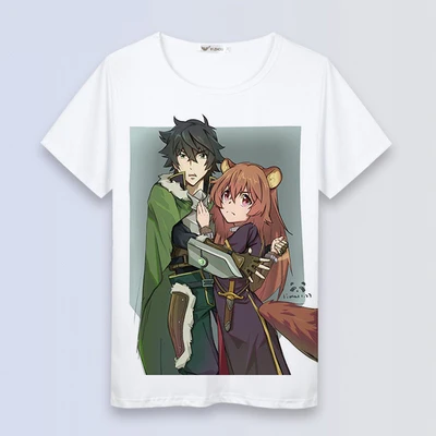Футболка с коротким рукавом в стиле аниме Tate no Yuusha Nariagari rising of the shield hero Iwatani Naofumi