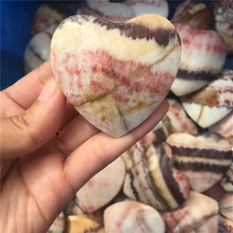 Love energy stone natural red lines heart healing crystals mineral gemstone as gifts for home&ampparty decoration | Дом и сад