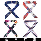 Распродажа 2020, Новое поступление, шелковый шарф с принтом, женская маленькая сумка, ленточная модная женская лента для волос, модная сумочка, шарфы