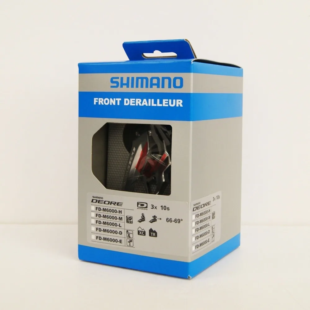 Оригинальный Shimano Deore велосипедов FD M6000 10 Скорость велосипед передний