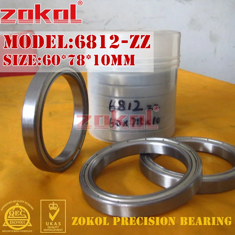 ZOKOL 6812 Z подшипник ZZ 2RS 6812RS 6812Z радиальный шарикоподшипник 60*78*10 мм|bearing bearing|bearing