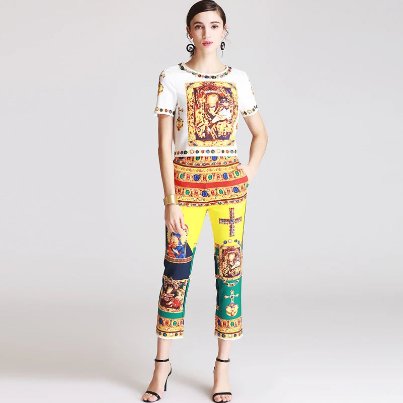 2018 модный Дизайнерский Костюм для подиума комплект женские короткие топы с