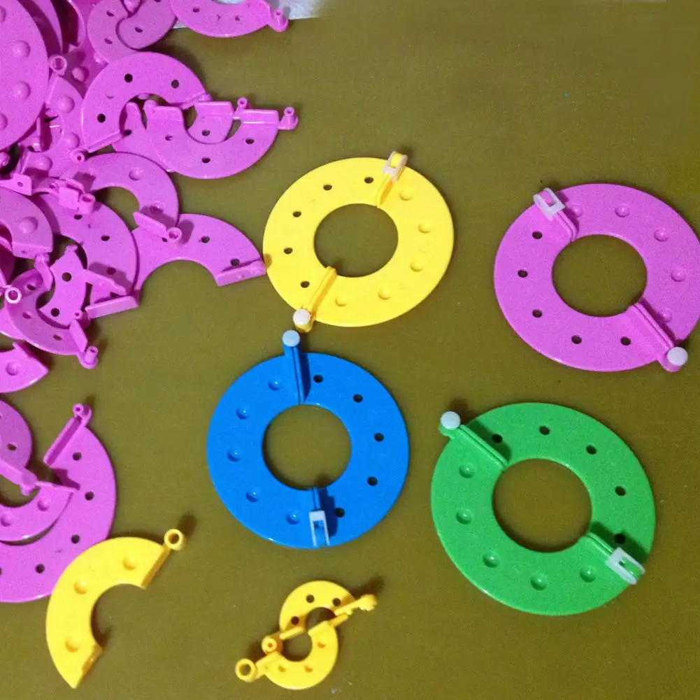 Мяч ткач 8 шт. 4 размера набор помпонов пластиковый Pom Maker Клевер пух инструмент для