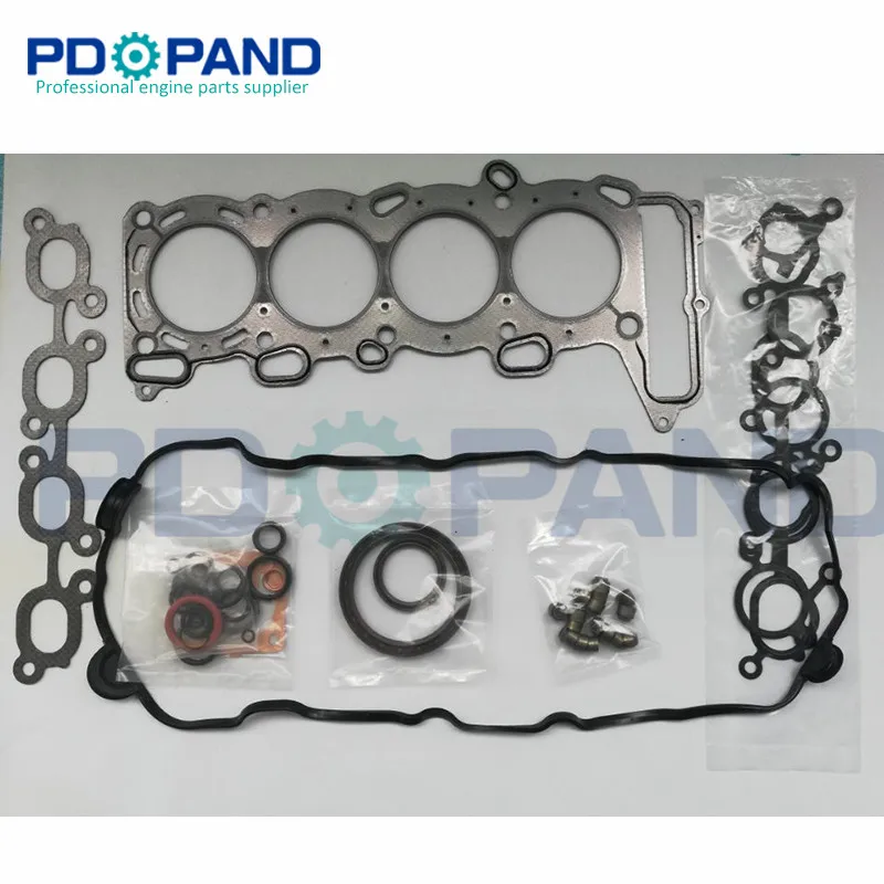 SR20 SR20DE двигатель полный ремонтный комплект прокладок 10101-78E26 для Nissan 100 NX/Primera/Pulsar/Serena 1998cc с масляными уплотнениями клапана