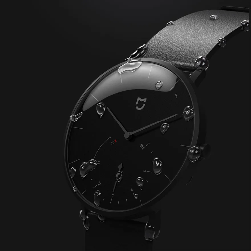 Умные часы Xiaomi Mijia Quartz водонепроницаемые 3ATM с будильником спортивный датчик BLE4.0