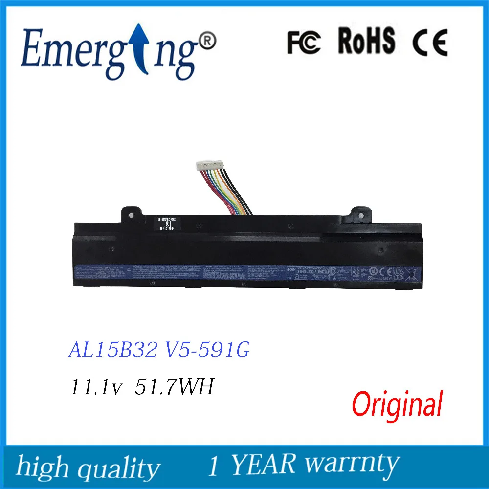 

11.1V 4660MAH Original Quality New Laptop Battery for Acer 31CR17 65-2 V15 AL15B32 EDG 6