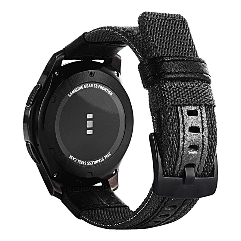 HANGRUI 22 мм нейлоновый ремешок для часов Xiaomi Huami Amazfit Stratos 2 2S сменный ремешок для samsung gear S3 ремешок для Ticwatch 1