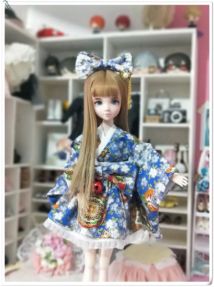 Японские кимоно с повязка на голову для Блит, Kurhn, озон, OB24, Momoko, licca 1/6 куклы Cospaly Наряжаться Одежда для кукол