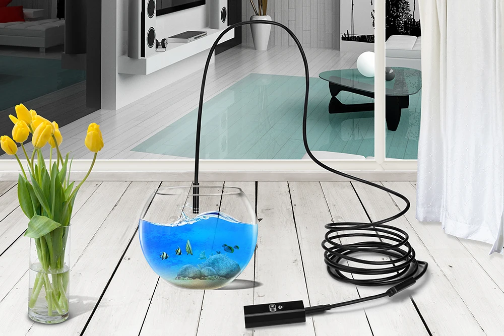 JCWHCAM 3 м мягкий кабель ручной IOS Android эндоскоп 8 мм объектив светодиодный