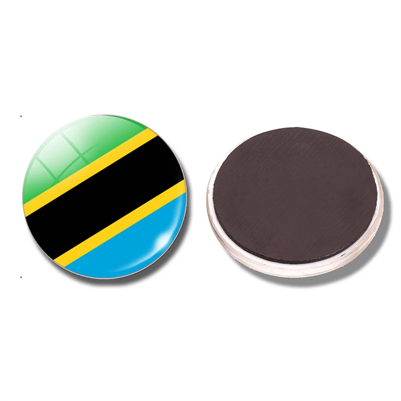 Флаг Танзании 30 мм магнитный холодильник из танзанийского стекла Купольные