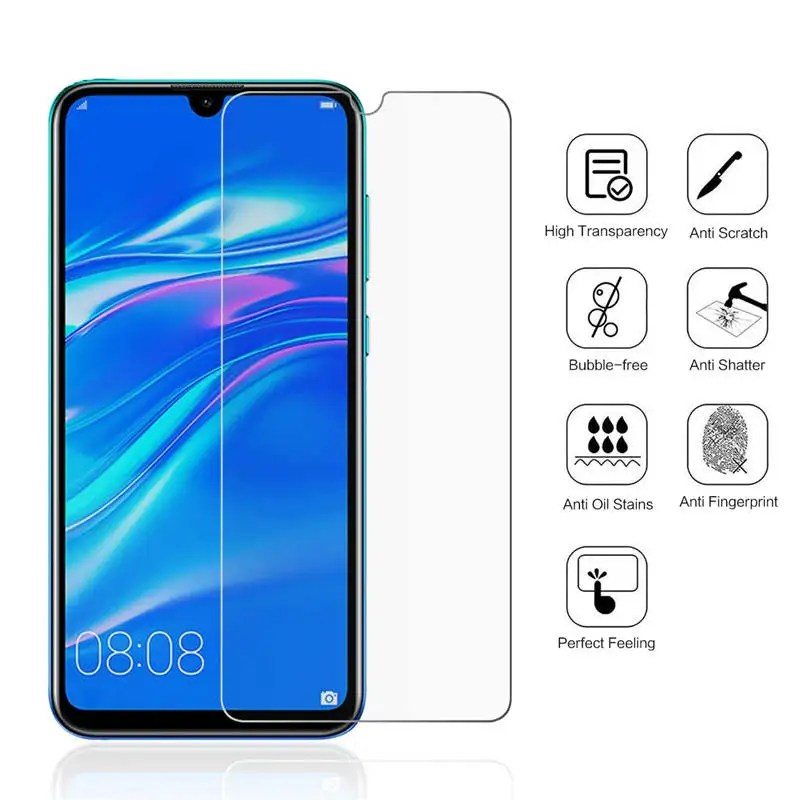 Закаленное стекло для Huawei Y7 2 шт. Защитная пленка экрана Prime 2019 Y7Prime Y72019 Y 7 6 26 дюйма |