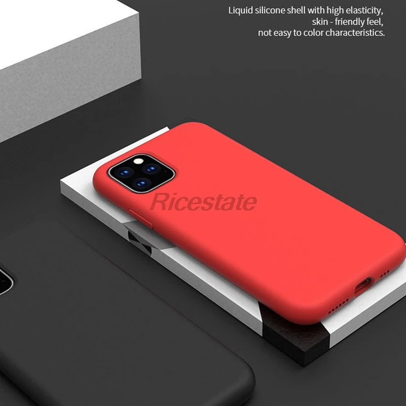 Матовый Силиконовый чехол карамельного цвета для iPhone 11Pro 11 Pro Max 12 mini MAX задняя