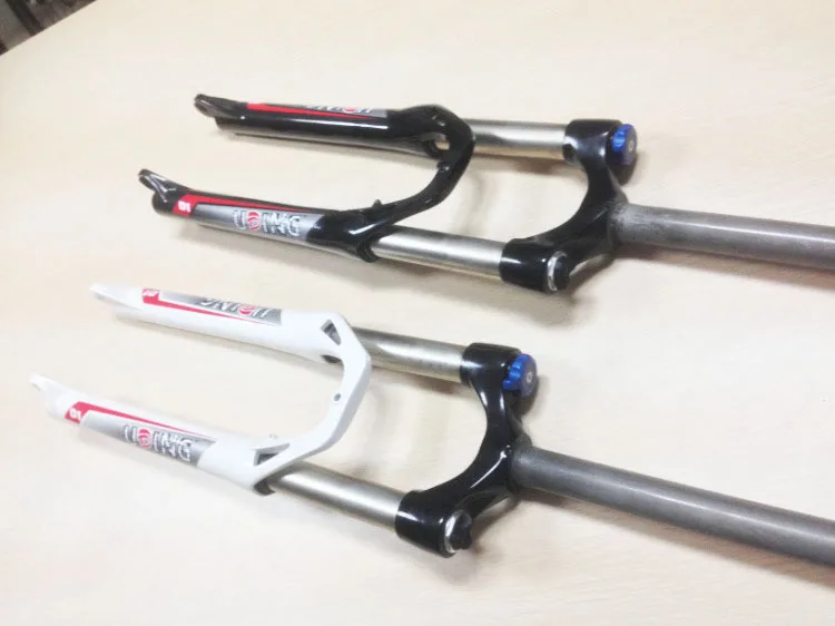 MTB Bike Bicycle Fork V/Disc Brake Oil Pressure Lockout Mountain Cycle Suspension Aluminum Parts | Спорт и развлечения
