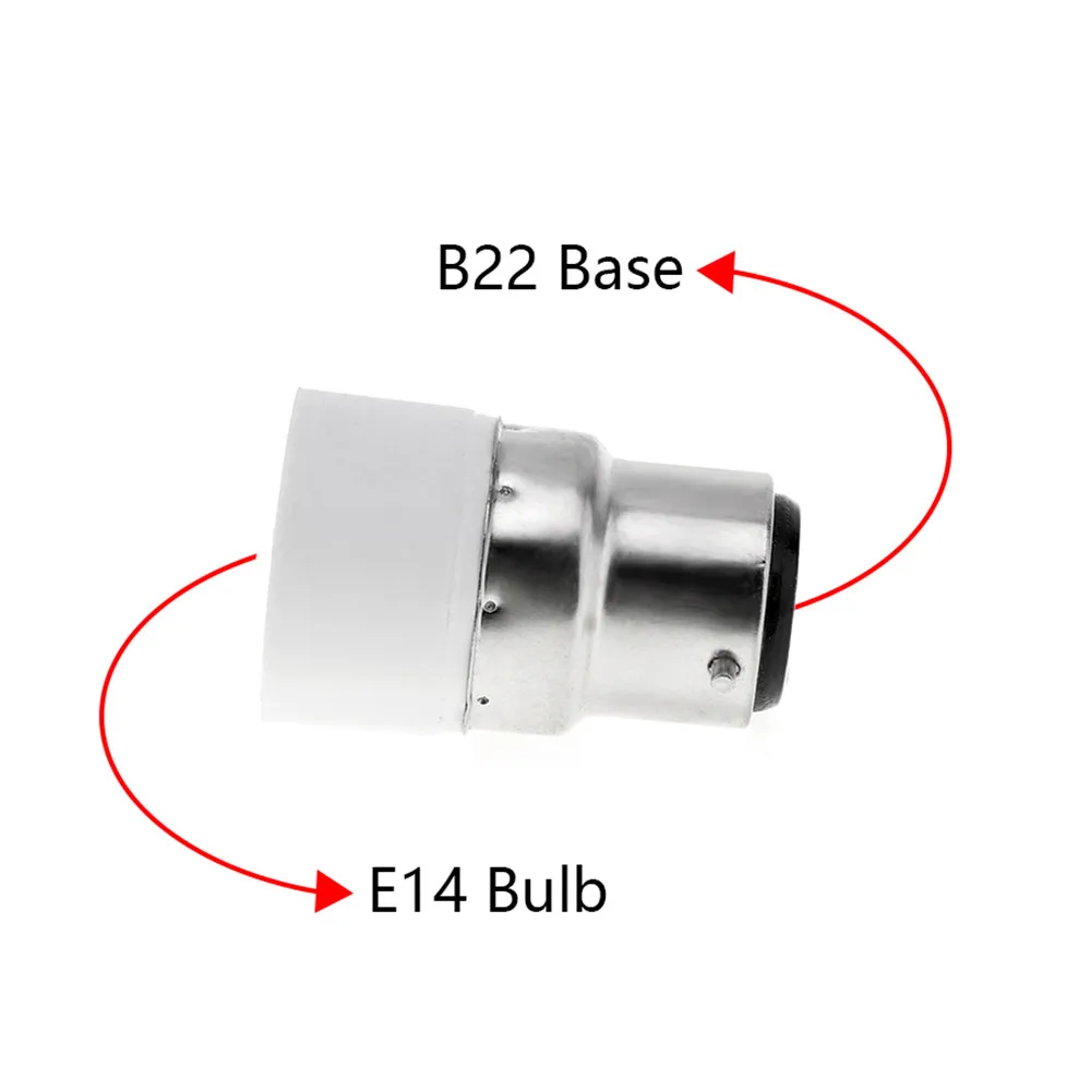 5pcs/lot Universal B22 to E14 High Temperature Resistant LED Bulb Base Adapter Light Converter Lamp Socket Holder | Лампы и освещение