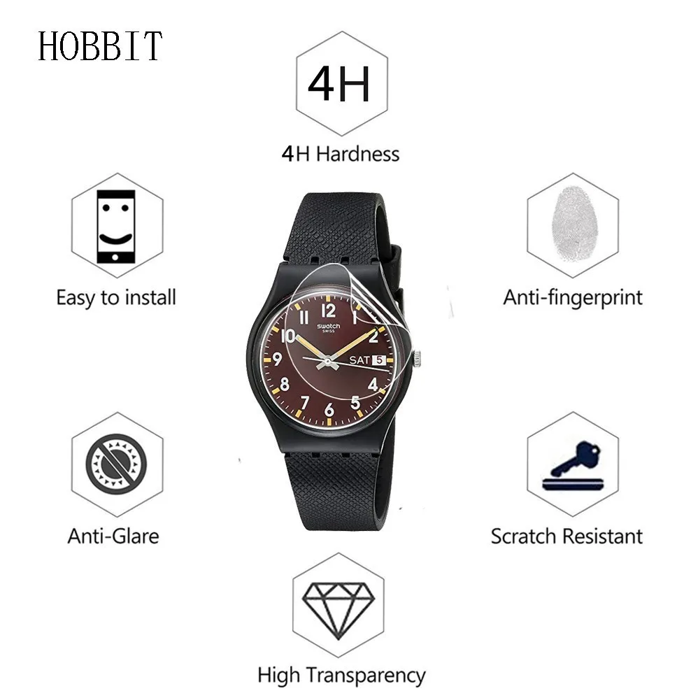 3 упаковки для Swatch унисекс GB753 GN237 YCB4019AG GN718 Защитная пленка для часов против царапин Smartwatch lcd Взрывозащищенная пленка