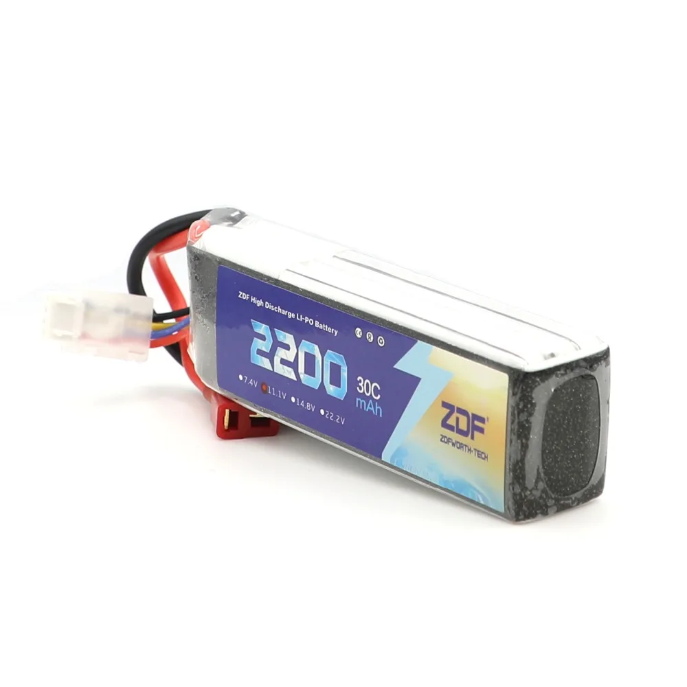 Аккумулятор ZDF Lipo 11 1 В 2200 мАч 30C для радиоуправляемых моделей Trex 450 вертолет с