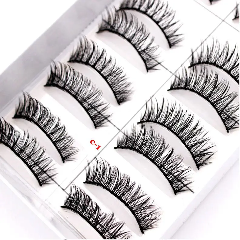 

7 Styles New 10 pairs natural false eyelashes fake lashes long makeup 3d mink lashes extension eyelash mink eyelashes for beauty