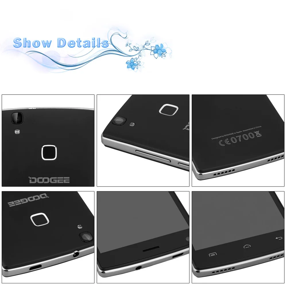 Doogee X5 MAX Pro Смартфон 5.0 Дюймов Android 6.0 MTK6737 Quad ядро Мобильного Телефона 2 ГБ RAM 16 ROM