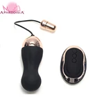 Водонепроницаемый Вибратор в виде любовных яиц, фиолетовыйчерный, с пультом дистанционного управления