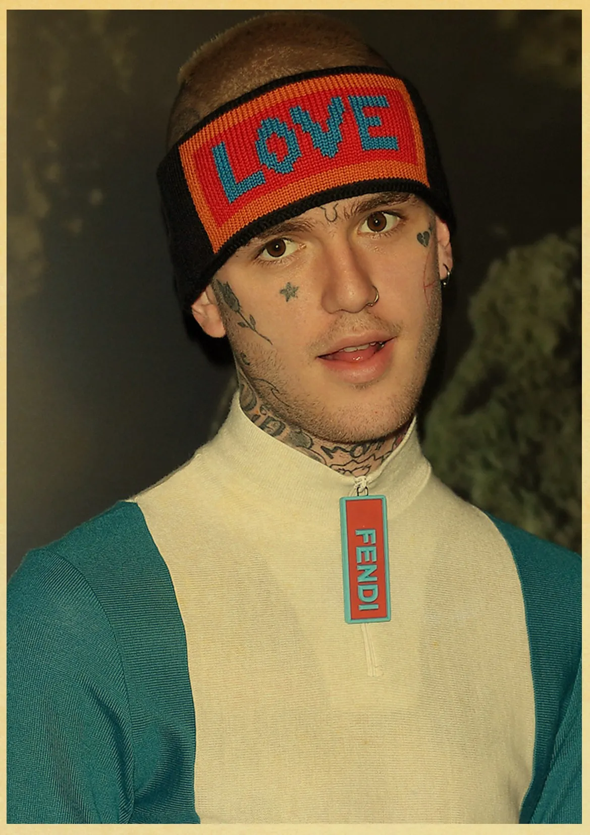 Lil Peep хип-хоп певица плакат Современная живопись настенные художественные картины стена спальни, декоративный плакат