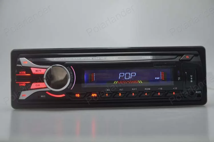 12 В автомобильный Радио тюнер стерео fm-радио bluetooth Съемная передняя панель MP3 аудио USB SD порт автомобильное радио Противоугонная