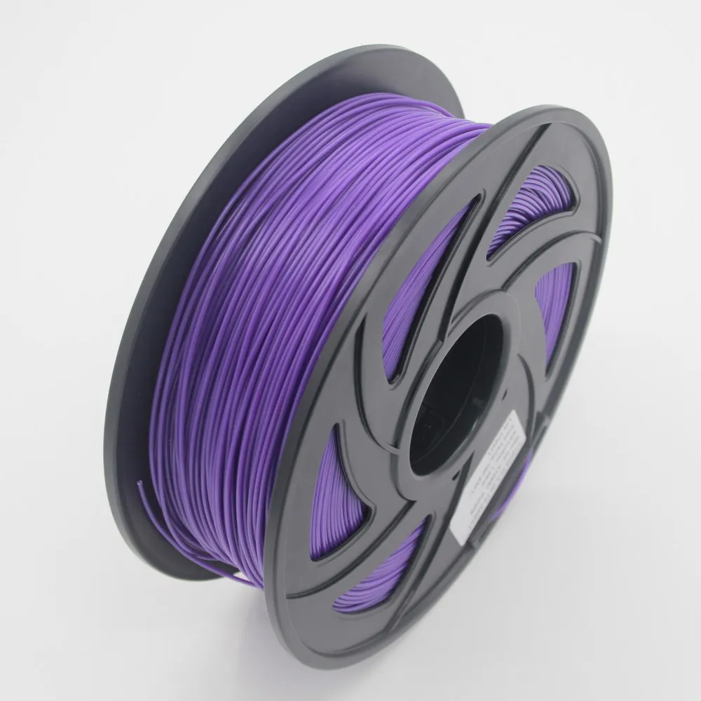 Purple 3d принтер 1 кг 1,75 мм PLA нити печатные материалы красочные для 3d принтер Экструдер ручка Радуга пластиковые аксессуары красный серый - Цвет: Purple
