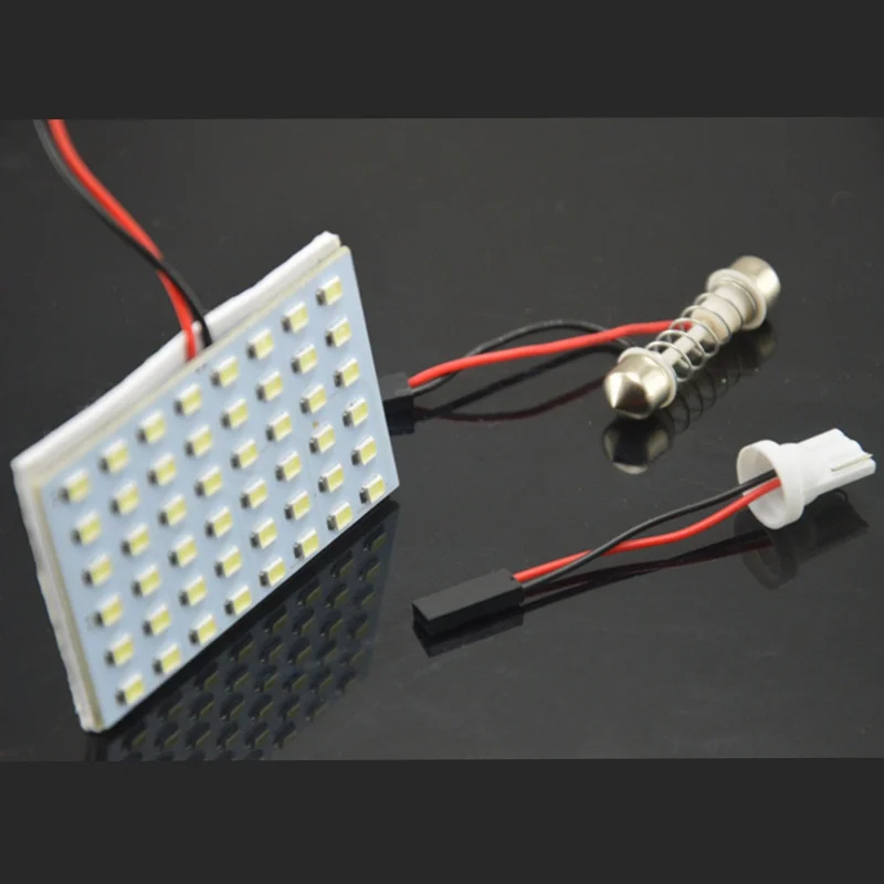 Автомобильная лампа для чтения 48 SMD белый янтарный Панель водить автомобиль T10 BA9S