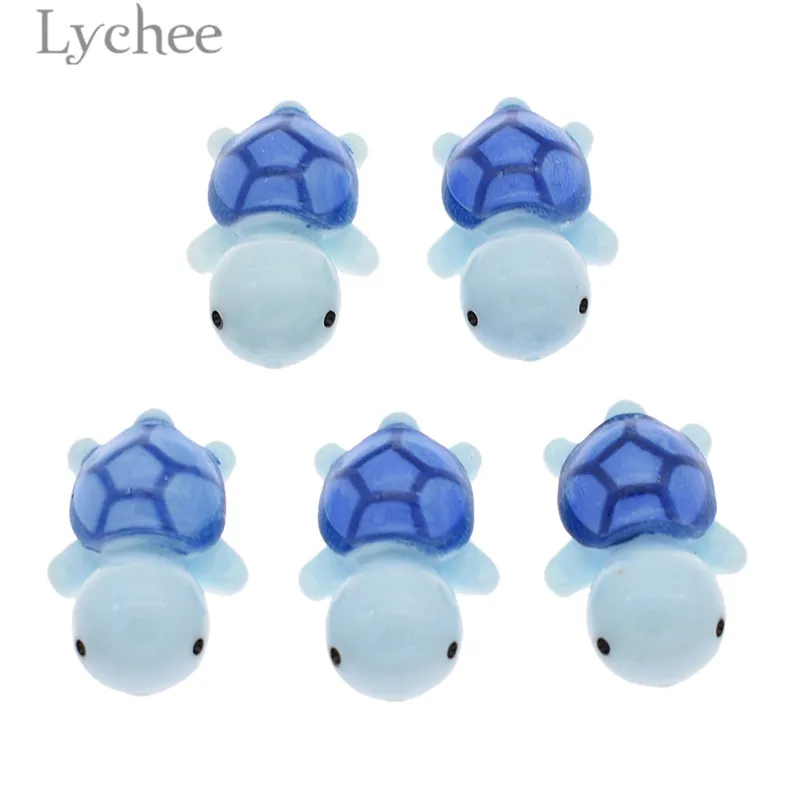 Lychee Life 5 шт. миниатюрные черепахи маленького размера Черепаховые дизайнерские