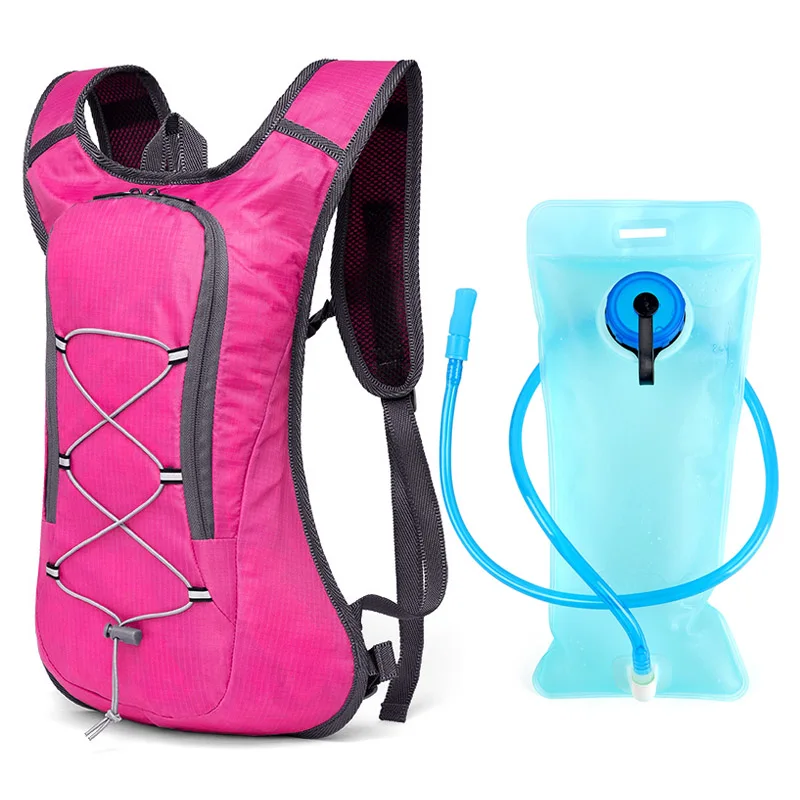 ROSE water bag Водонепроницаемый 8л рюкзак для бега гидратация велосипедный рюкзак Велоспорт сумка для бега спортивные сумки для бега марафон рюкзак жилет - Цвет: ROSE water bag