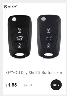 KEYYOU замена 3 кнопки резиновая накладка ключ оболочка для hyundai IX35 I30 Accent Kia K2 K5 Rio флип дистанционный ключ-брелок от машины чехол Крышка