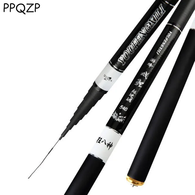 PPQZP китайский супер светильник, жесткая Телескопическая Удочка 2,7 м/3,6 м/7,2 м/м, портативная Удочка из углепластика