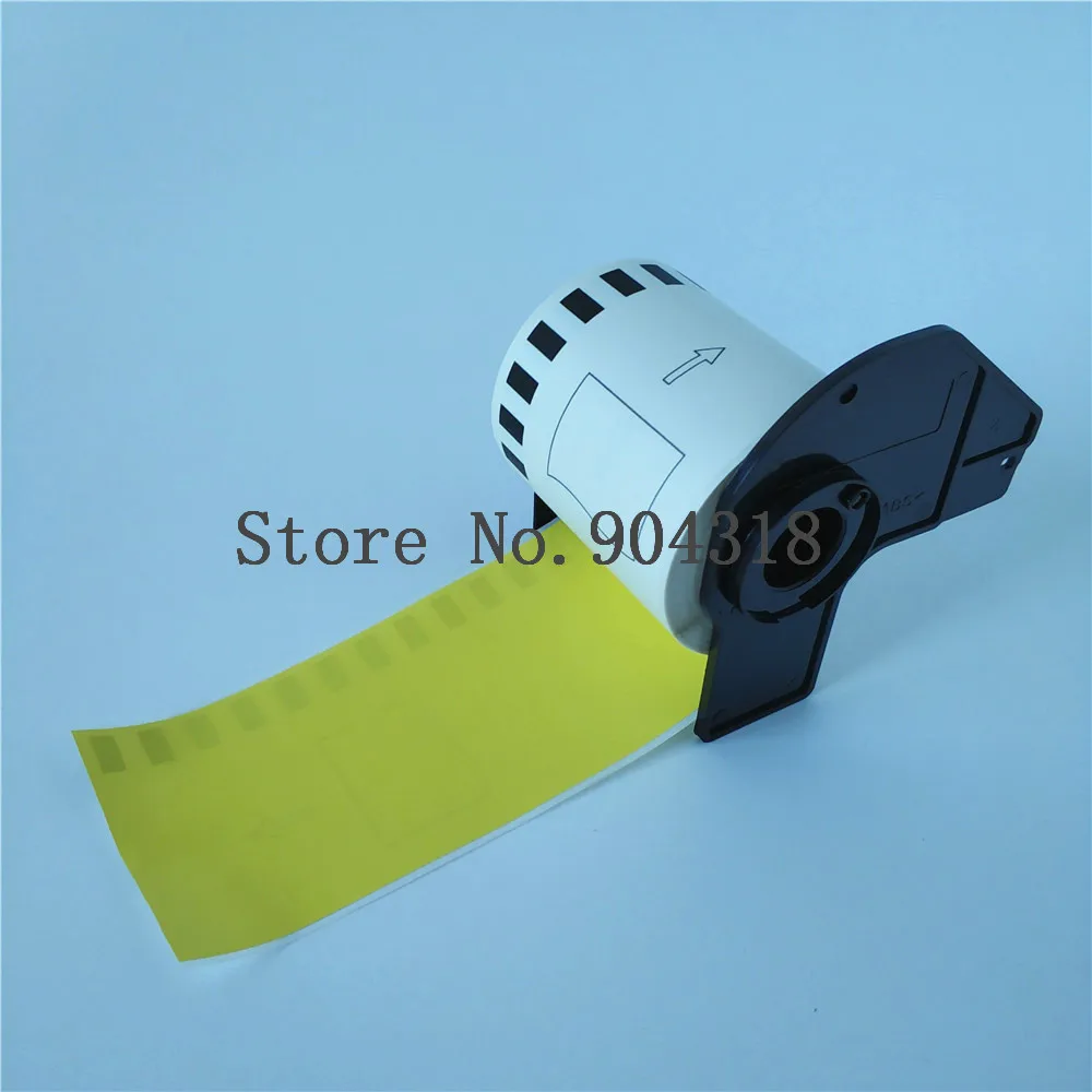 2 x Rolls Brother DK 22606 DK-22606 DK22606 DK-2606 DK2606 2606 Yellow Compatible Labels thermal film labels 62mm 15.24m | Компьютеры и