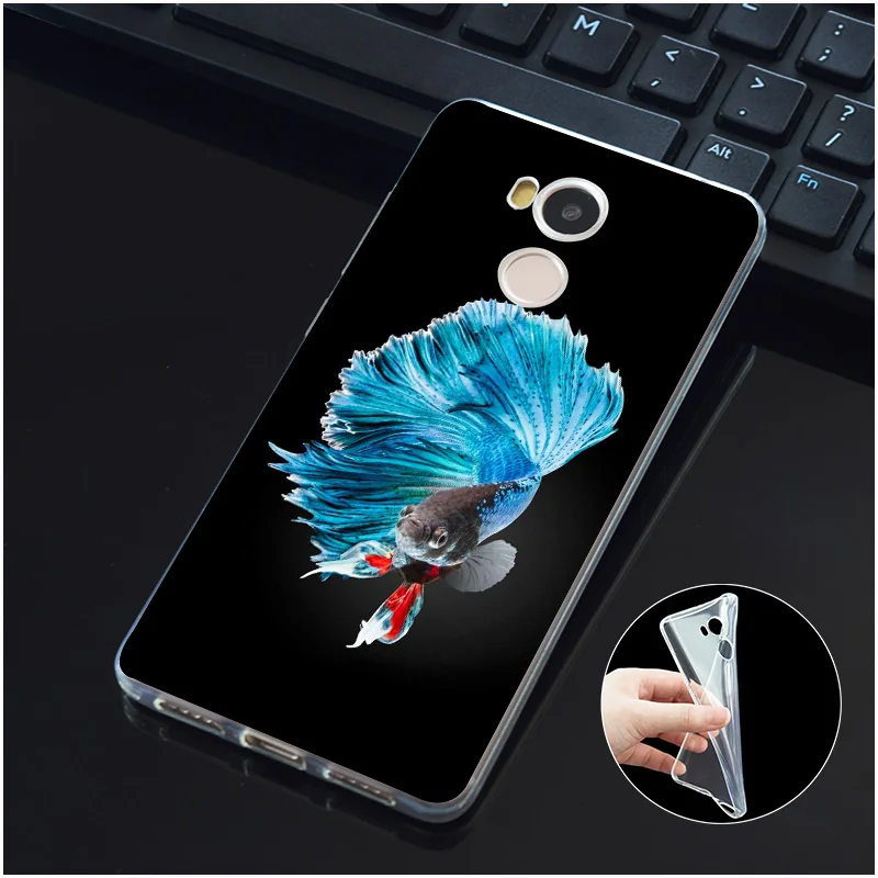 DREAMFOX M400 Betta Fish Мягкий ТПУ силиконовый чехол для Xiaomi Redmi Note 3 4 5 Plus 3S 4A 4X 5A Pro Global |