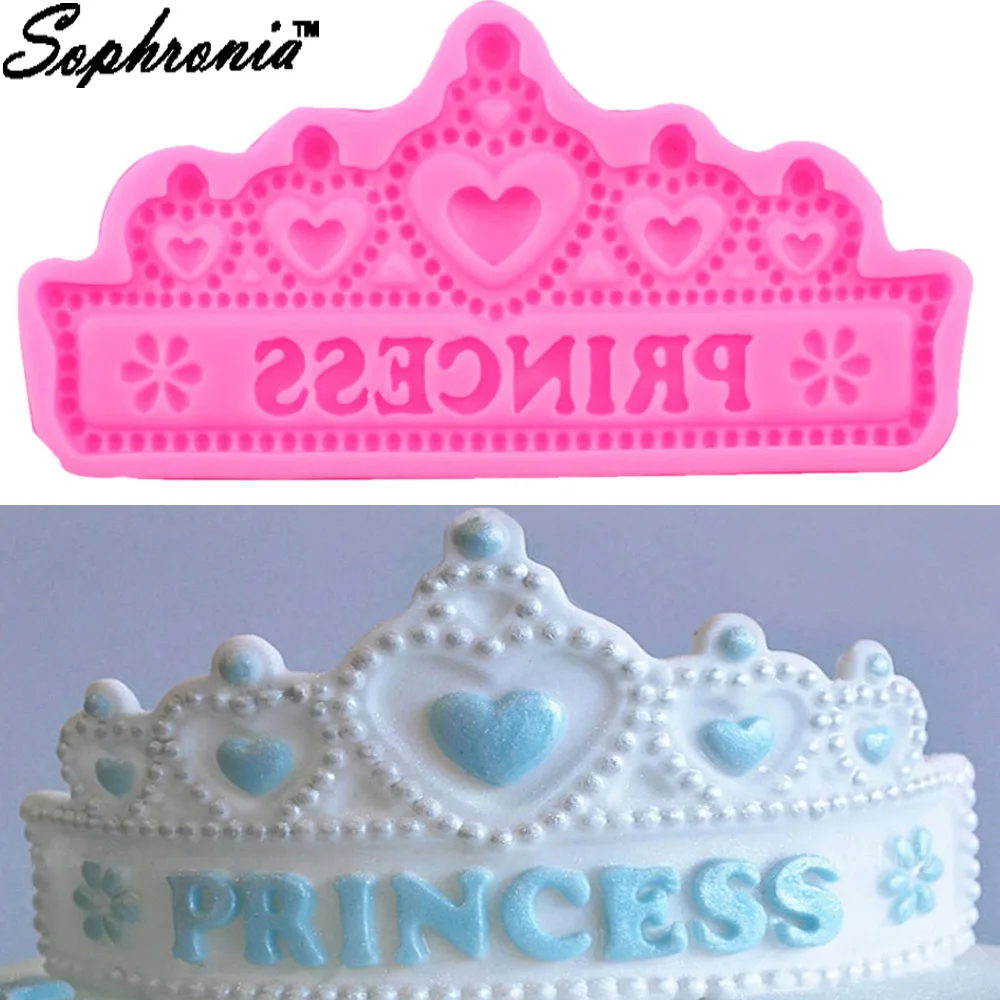 

DIY Princess Crown Silicone Cake Mold for Chocolate Jelly Baking Mould Sugar Craft Tool Fondant Cake Decorating Tools M657
