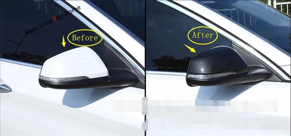 

Yimaautotrims Mirror Rearview Cap Cover Trim Fit For BMW 2 Series Active Tourer 2015 - 2018 F45 F46 220i 228i Carbon Fiber ABS