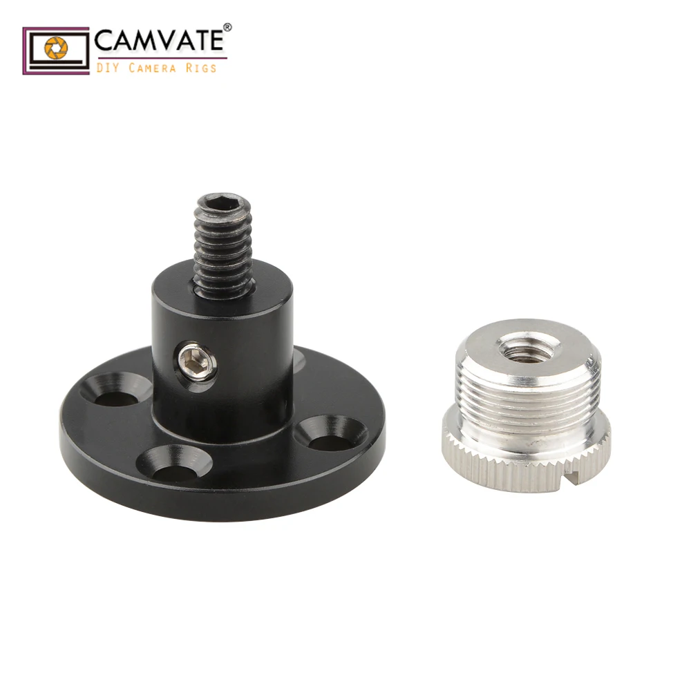 CAMVATE микрофонная стойка с монтажное основание и 1/4 &quot-20 Женский 5/8&quot-27