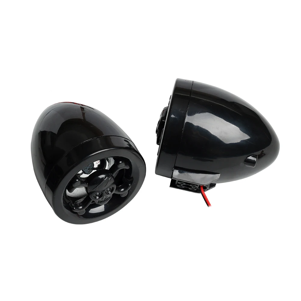 Motor Alarm Motorcycle Handlebar Audio Amplifier System 2.8&quot Skull Stereo Speaker FM MP3 USB SD For AUX remote control | Автомобили и