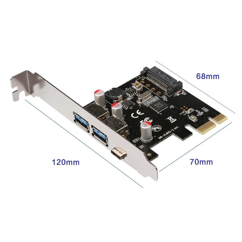 En Labs USB 3 1 GEN 1(5 Гбит/с) Type C + 2 0 A PCI e Express Card Desktop Адаптер платы расширения питание