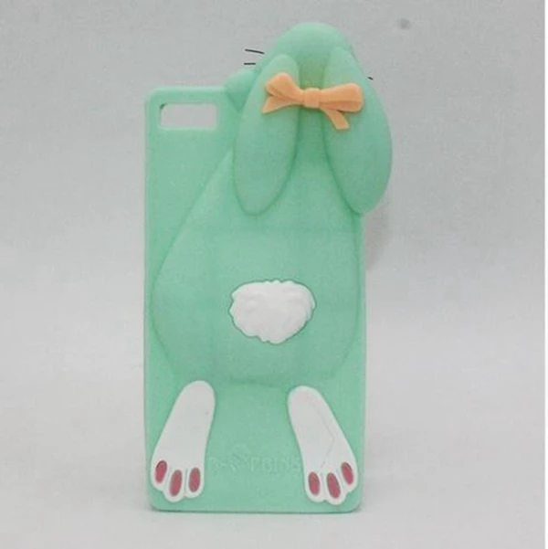 rabbit mint Для Fundas huawei P8 Lite P8lite чехол милый 3D мультяшный Минни девочка кошка Мягкий силиконовый чехол задняя крышка Capas Para Для huawei P8 Lite - Цвет: rabbit mint