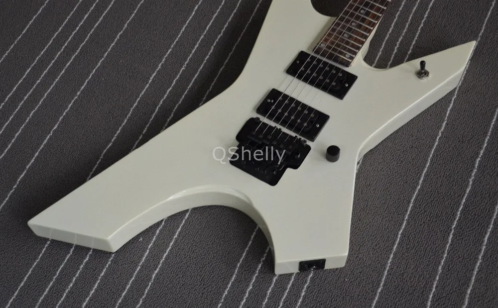 Высококачественные гитары QShelly floyd rose tremolo на заказ 6 струн с Кремовым Олдером