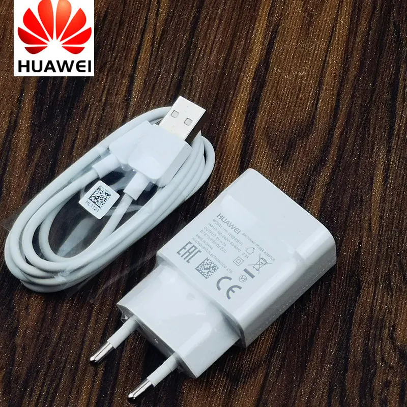 Оригинальное зарядное устройство huawei y9 5 В/2 А Европейский адаптер для p10 lite p9 p8 y7 Y9