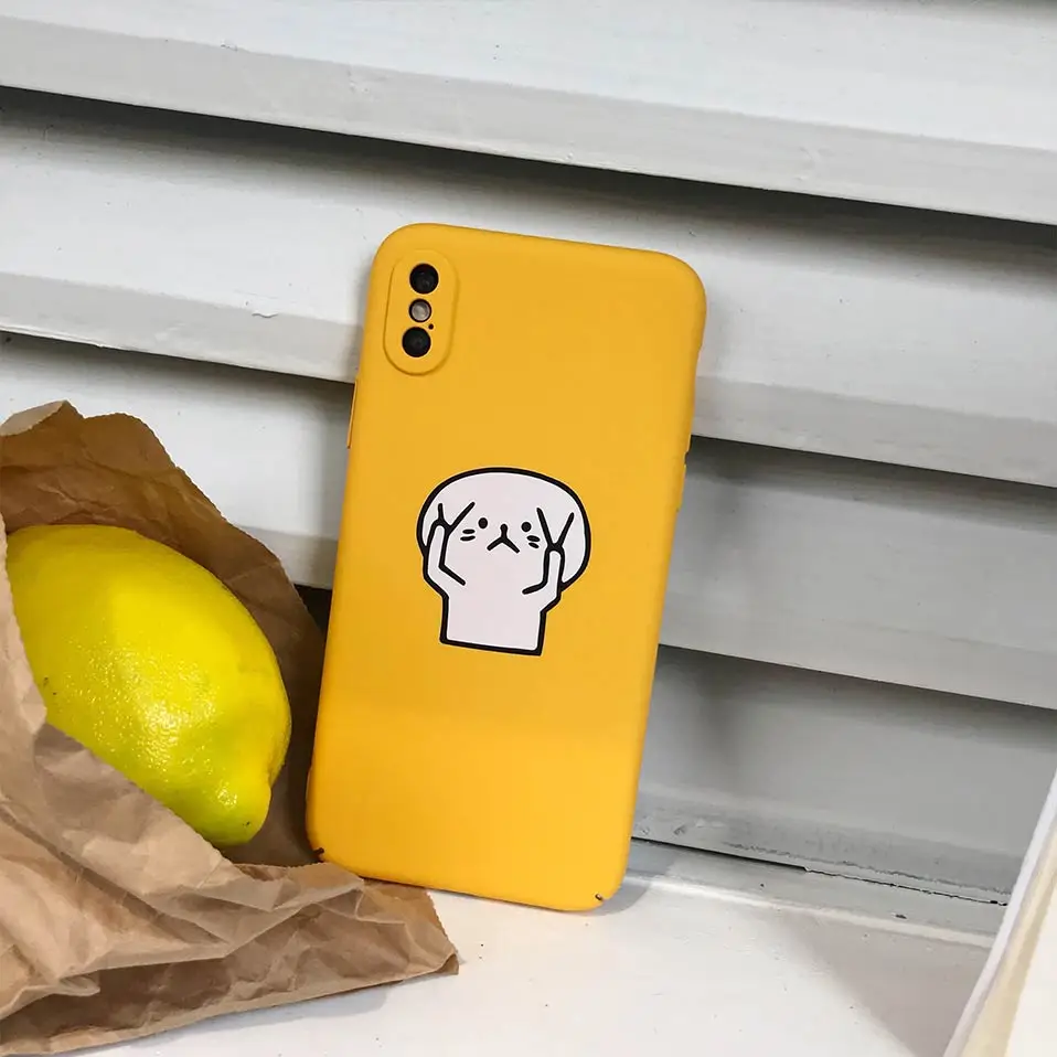 Жесткий shell мультфильм мобильного телефона чехол для iPhone 6 7 8 плюс Чехол X