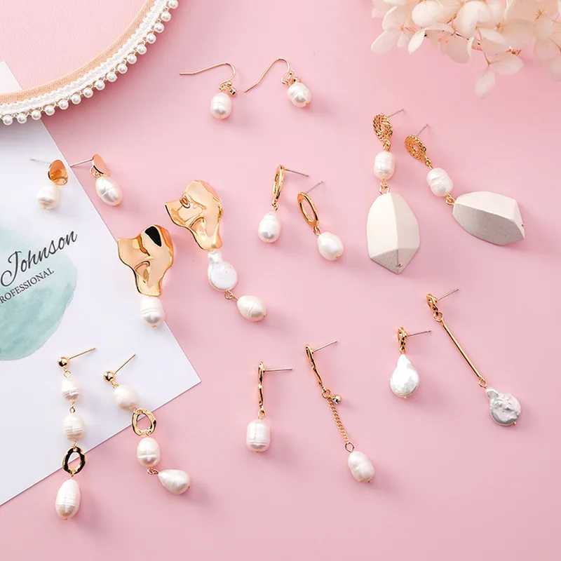 2018 корейские женские милые серьги гипоаллергенно Ретро Геометрические