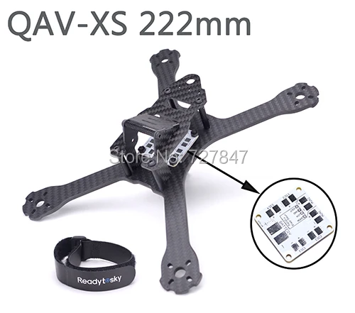 Новейший DIY Мини Дрон FPV QAV XS 222 мм гоночный Квадрокоптер с 4 дужками для X 210 чистого