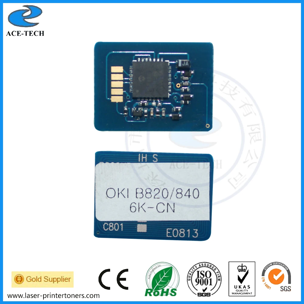 15K тонер чип для OKI B820 B840dn лазерный принтер картридж Сброс 4949443207569 4949443207576 44661802|toner