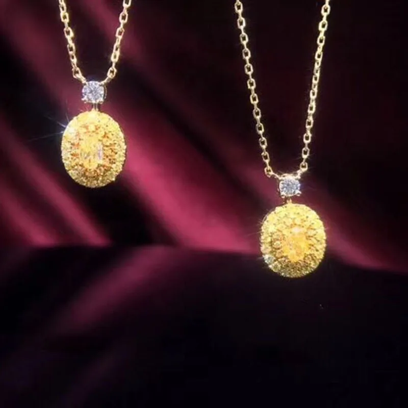 1 карат ct свадебное желтое бриллиантовое кольцо с муассанитом подлинное 18K 750