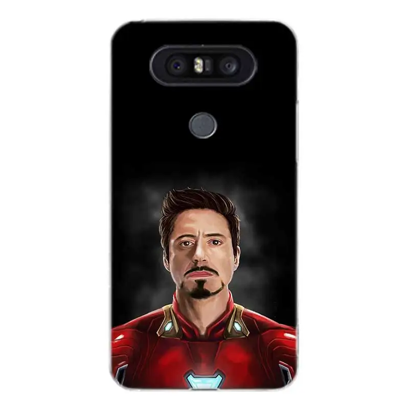 Мягкий резиновый Чехол Iiron Man без маски с рисунком для LG K8 K10 2018 2017 Q8 Q7 Q6 G6 G7 G5 G4 V40 V30