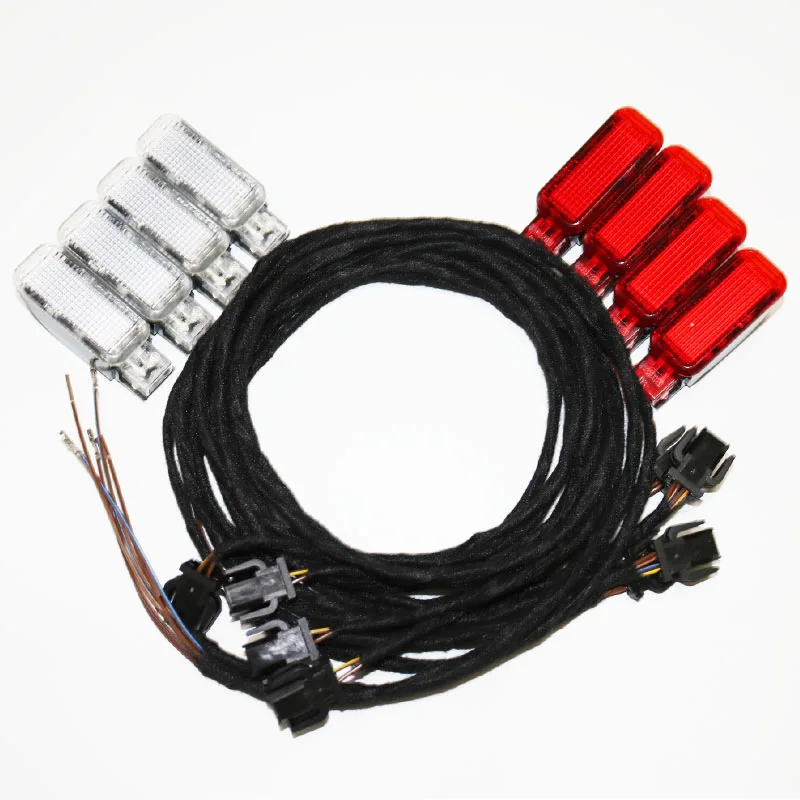 8 шт. OEM дверь аварийные кабель для лампы для A3 A4 A5 A6 A7 A8 Q3 Q5 TT 8KD947411 8KD 947 411 8KD947415 8KD 947 415