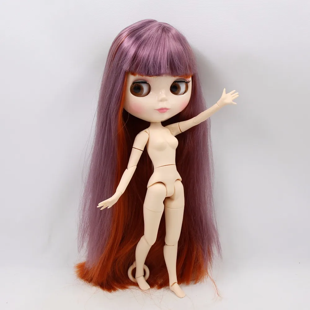 Кукла ICY DBS Blyth BL1025/232 фиолетовая микс красный коричневый волос белая кожа сустав