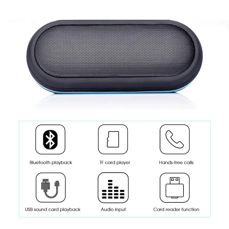 Водонепроницаемая Bluetooth Колонка TRANSCTEGO портативная беспроводная мини колонка с